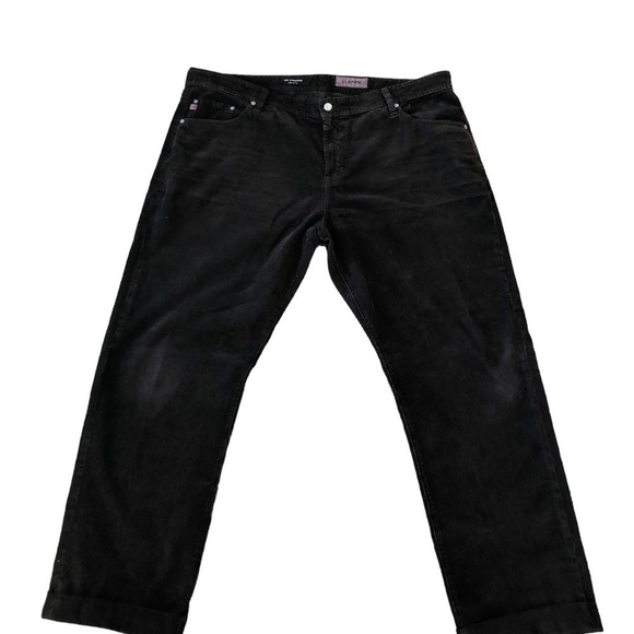 AG Adriano Goldschmied The Graduate Tailored Corduroy Pants 42X31 Dark Brown - Picture 1 of 7